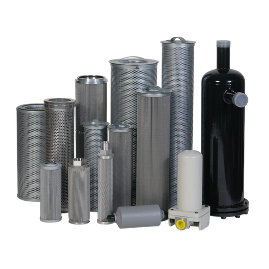 Refrigeration compressor oil and gas separation filter